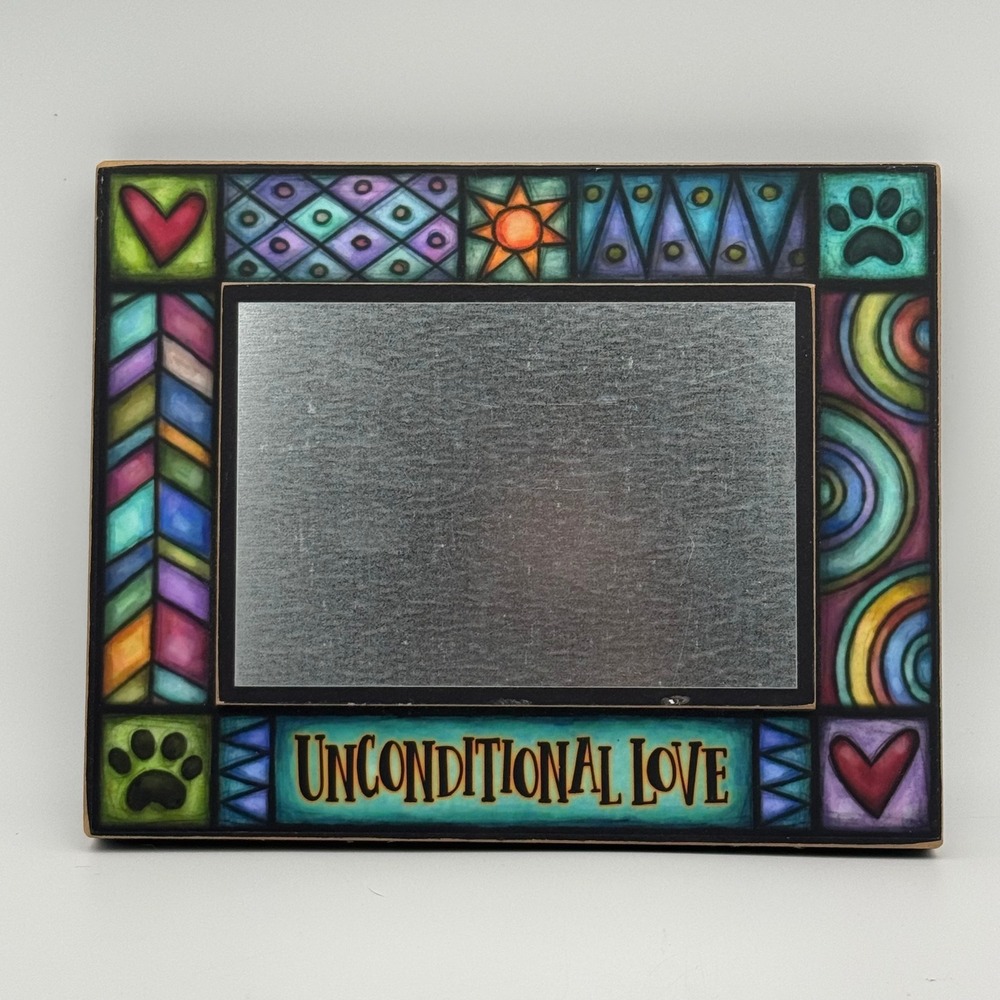 Michael Macone Spooner Creek Unconditional Love Magnetic Photo Frame Pet Art